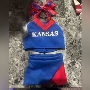 18 inch doll cheer uniform
